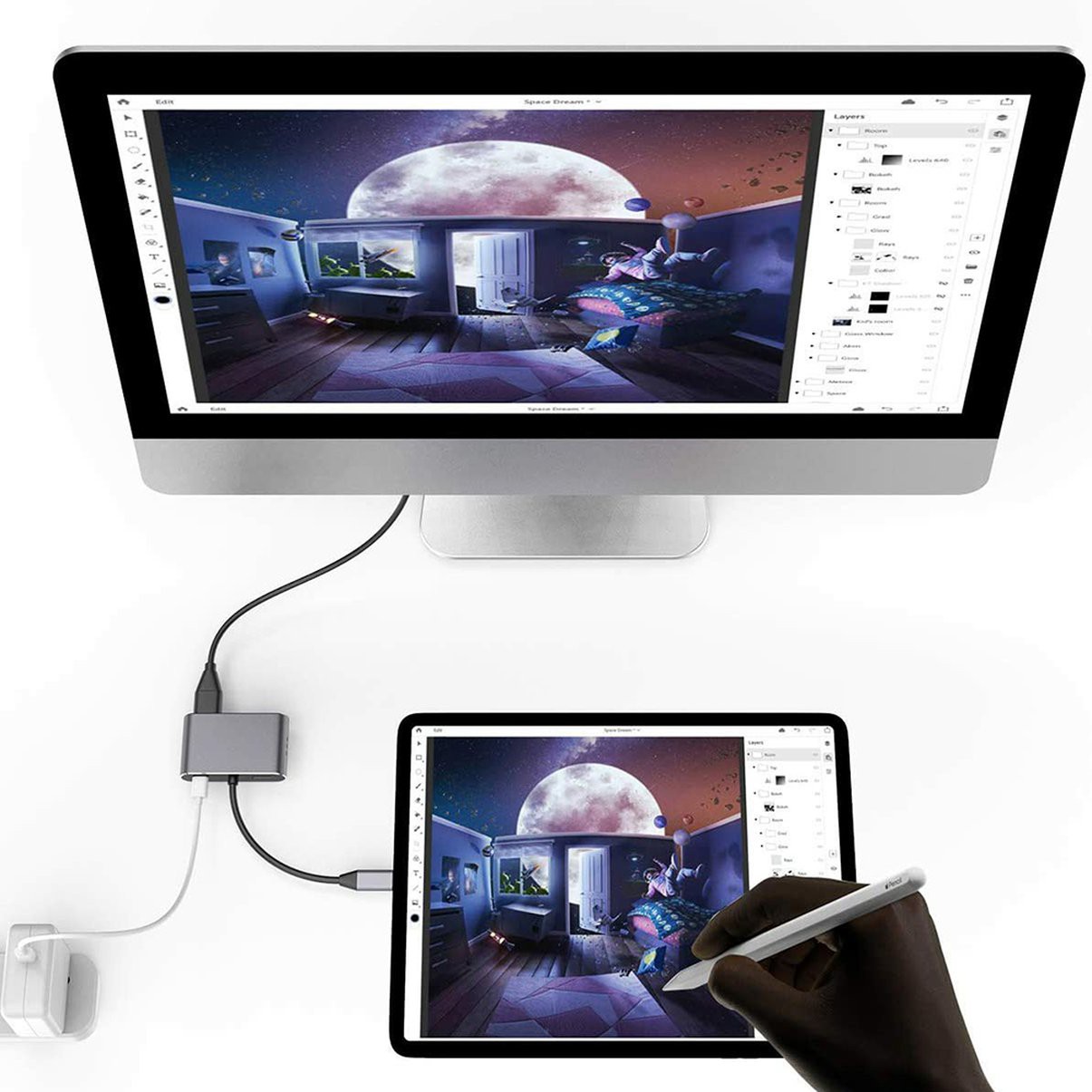 Cáp Chuyển Đổi Usb C Sang Hdmi 1080p Cho Điện Thoại / Máy Chiếu | BigBuy360 - bigbuy360.vn