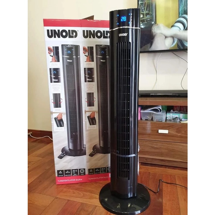 Quạt tháp Unold 86855 công suất 60W, quạt điều khiển từ xa không gây tiếng ồn, nhập Đức chính hãng