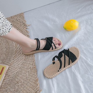 Dép quai chéo giả cói thời trang Hàn Quốc mã MT_D19