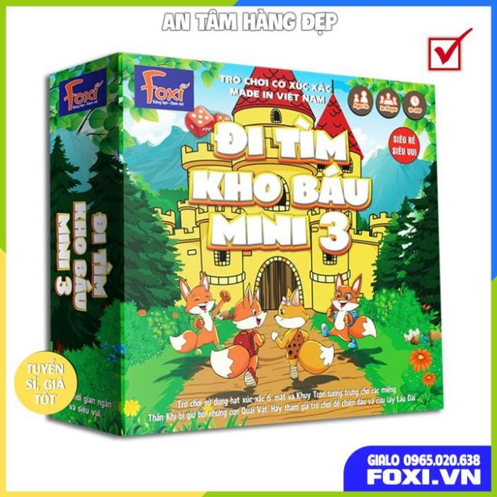 Board game-Đi tìm kho báu mini 3 Foxi-nâng cao khả năng xử lí tình huống-tranh luận-logic