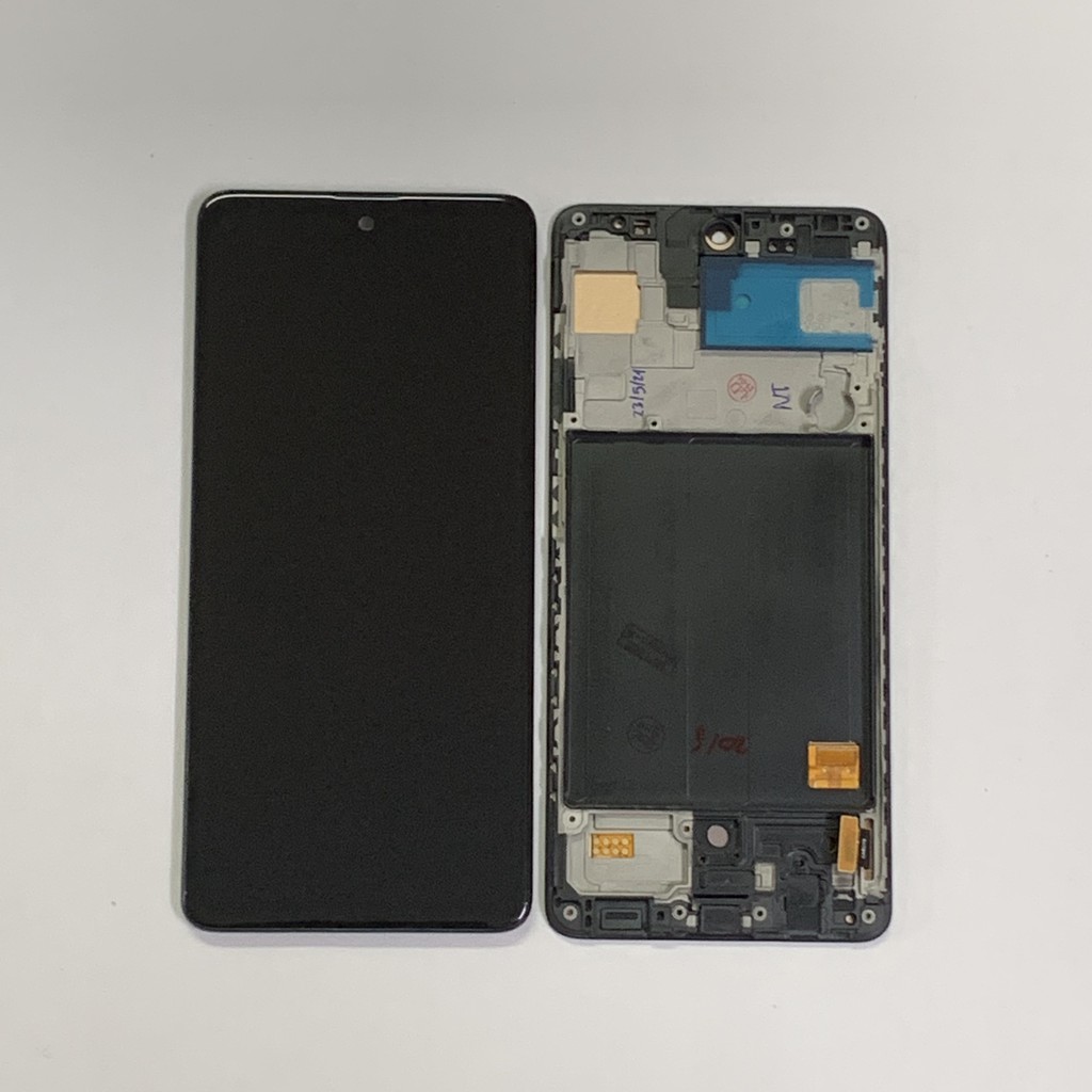 Màn hình Samsung A51/A515 (Oled 2ic) liền khung phôi nhỏ ĐEN loại giọt nước (có vân tay)