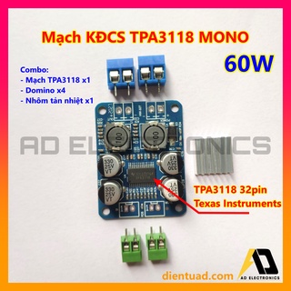 Mạch Khuếch Đại Công Suất Âm Thanh TPA 3118 TPA3118 pbtl 60w mono, DC 8-24V