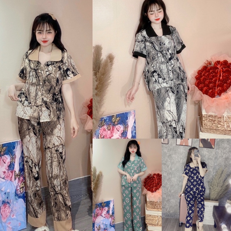 Bộ Loang Tay Ngắn, Lụa Mango