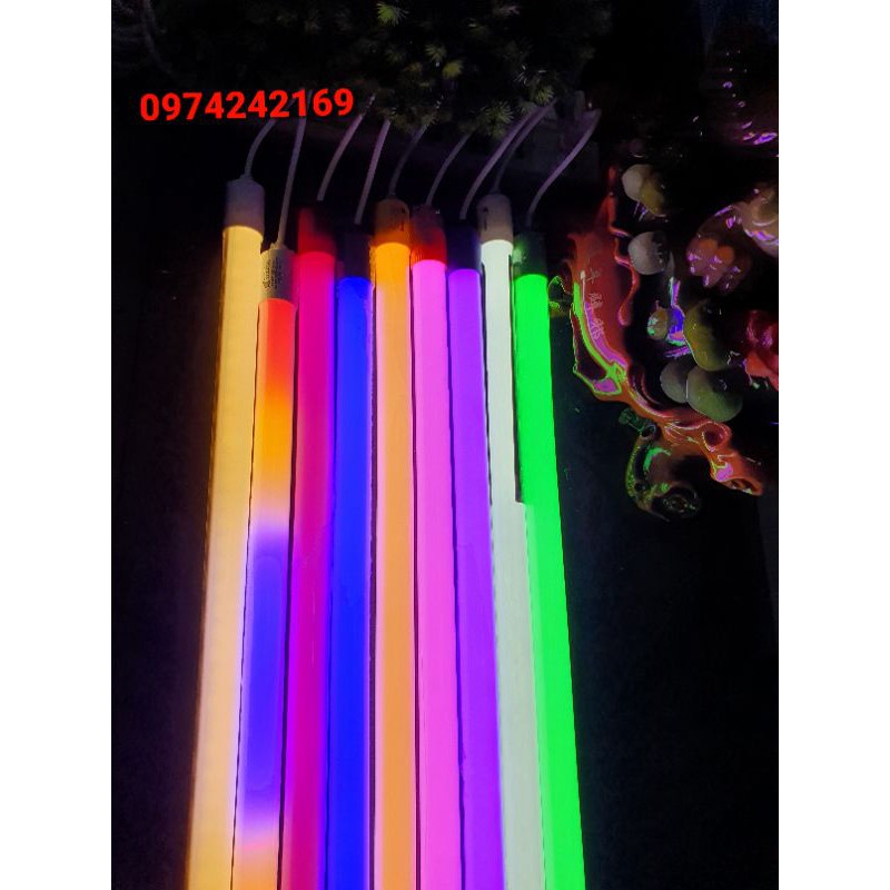 BÓNG ĐÈN T8 NHỰA 0M6 1M2 ĐỦ CÁC MÀU | BigBuy360 - bigbuy360.vn
