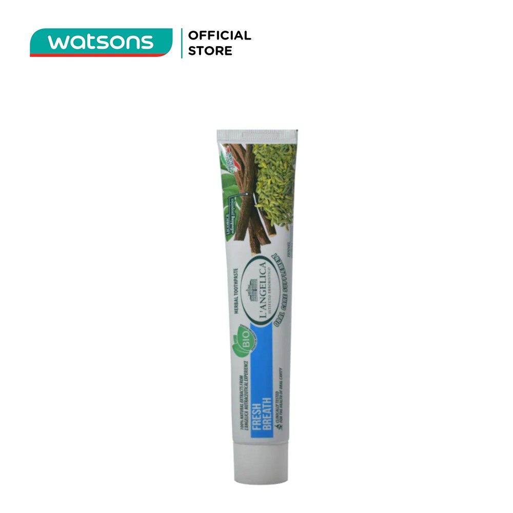 Kem Đánh Răng Thảo Mộc L'Angelica Herbal Toothpaste Fresh Breath Hơi Thở Thơm Mát 75ml
