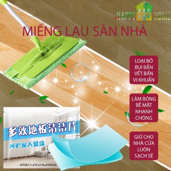 Gói 30 miếng khăn giấy hòa tan lau sàn diệt khuẩn tiện lợi sạch thơm NAVI