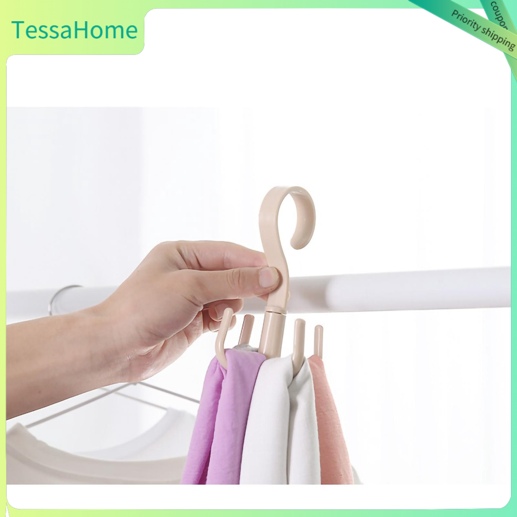 TessaHome Móc treo túi xách, giỏ, móc phơi khăn, nón, giày dép 4 chấu xoay 360 độ, đa năng tiện lợi G64-Phoigioxach