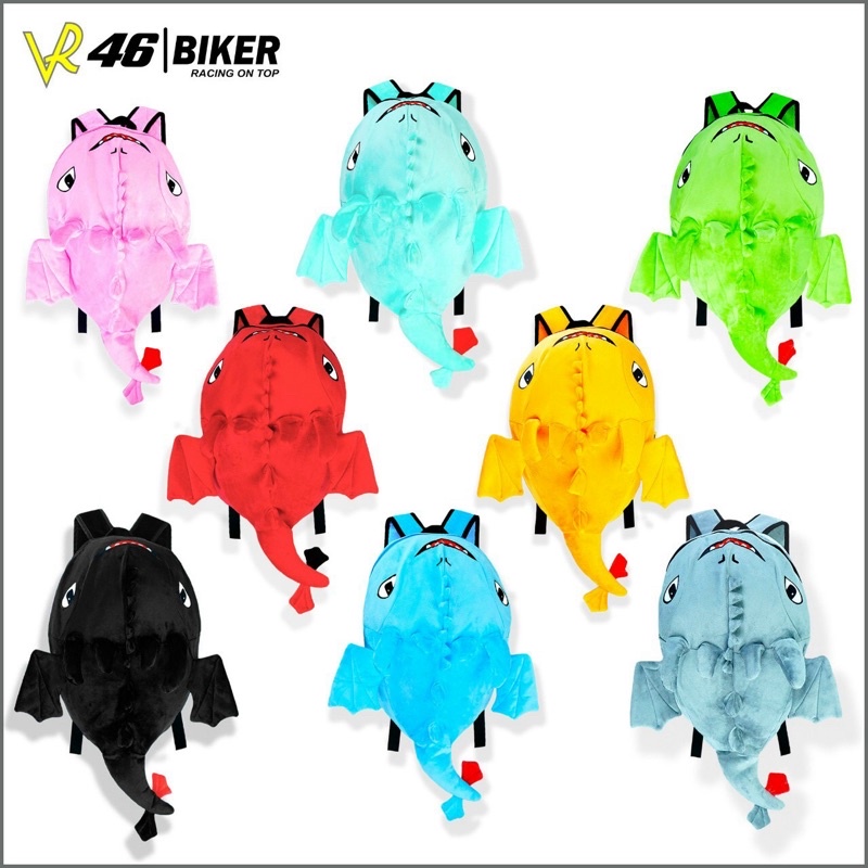 Balo rồng, khủng long vải nhung cỡ to size lớn mềm mịn cao cấp đủ màu hàng loại 1 cá mập baby shark lưới giá rẻ đựng mũ