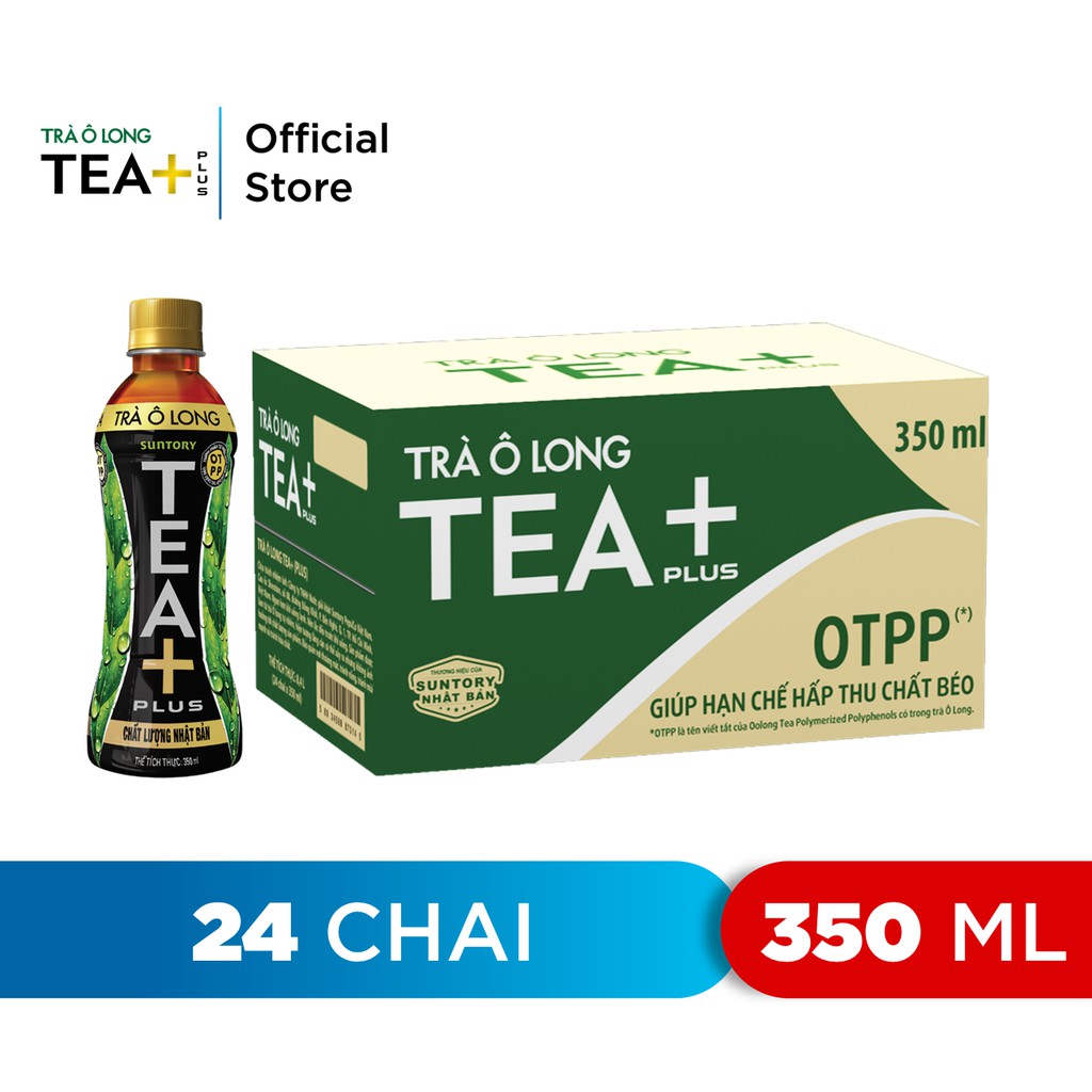 Thùng 24 Chai Trà Ô long Tea+ (350ml thumbnail