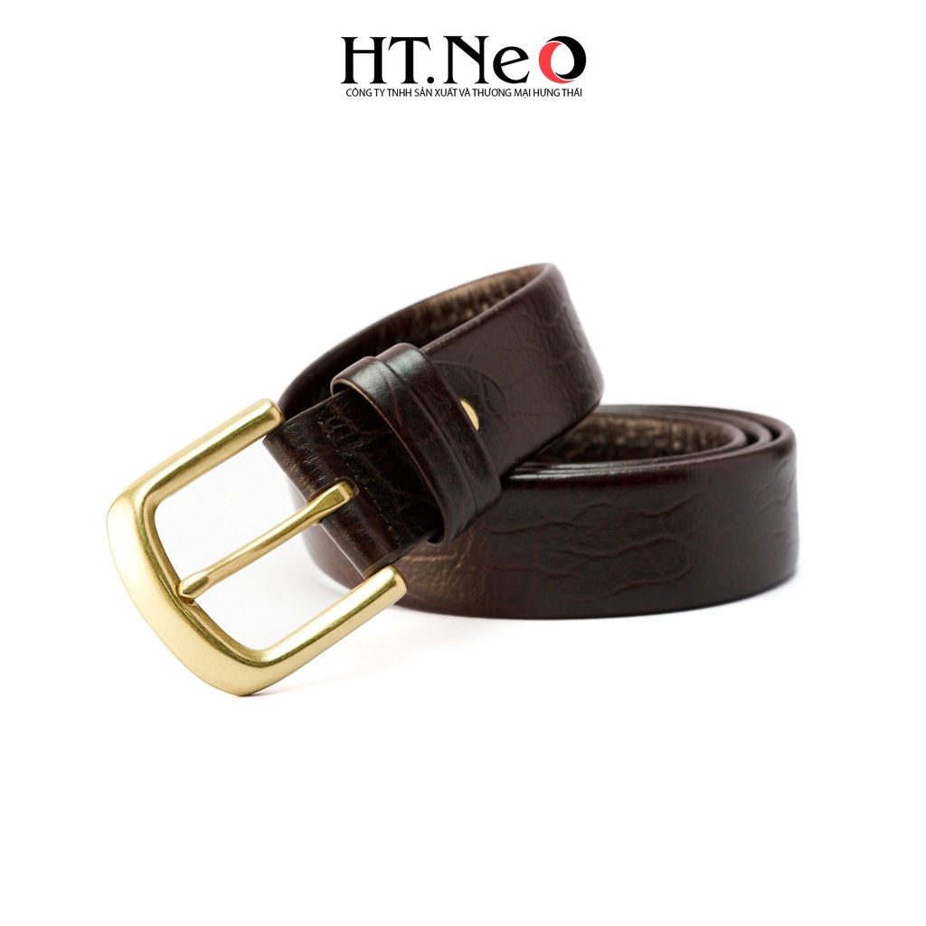 Thắt lưng nam da HT.NEO da thật nguyên miếng siêu dẻo dai, thiết kế lịch thiệp nam tính DL22