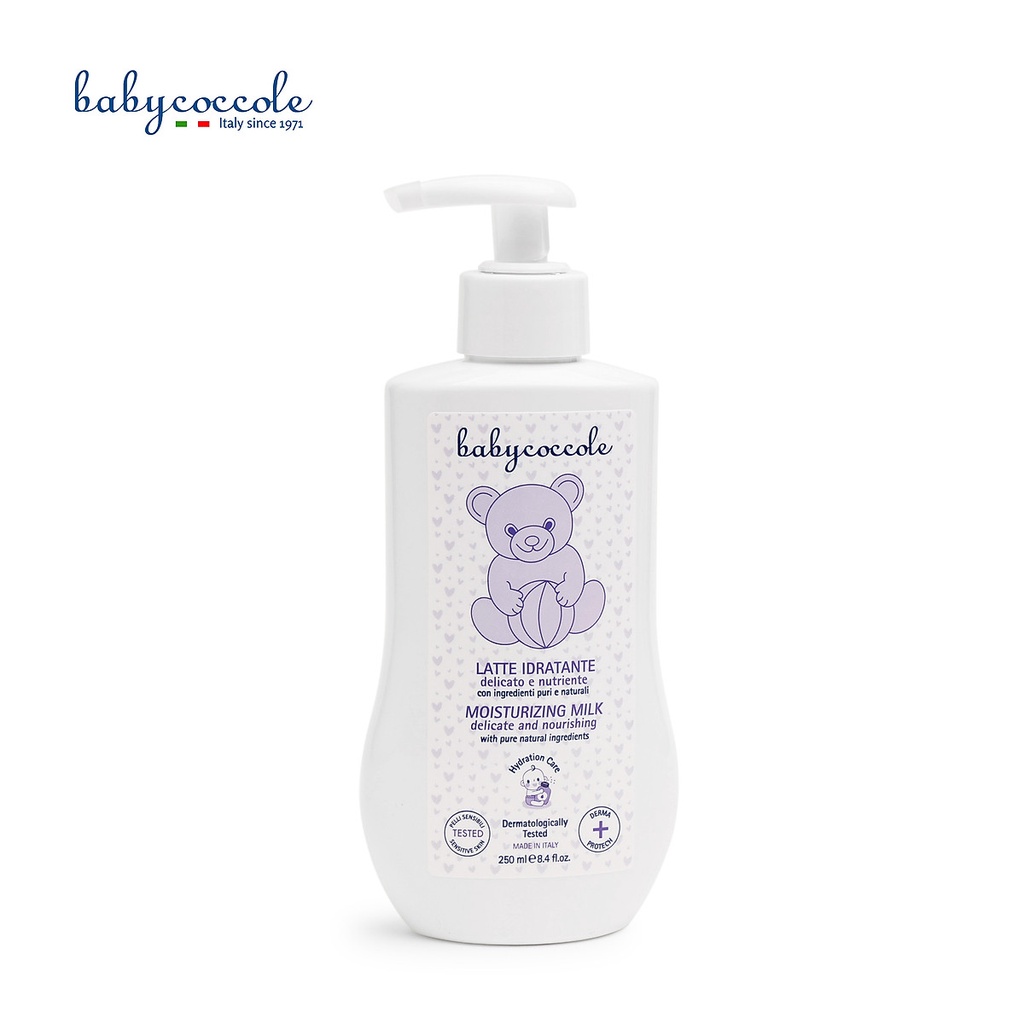 Sữa dưỡng thể chiết xuất hạnh nhân Babycoccole 250ml 0M+