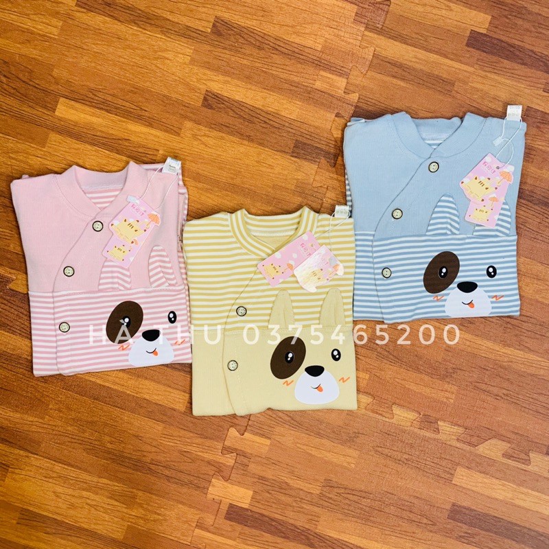 Body dài tay cho bé , Bodysuit bé gái bé trai Vải cotton nỉ mềm mại Bộ liền thân Quần áo trẻ em