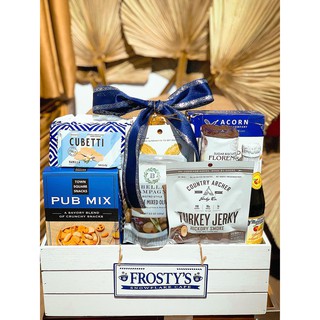 [HÀNG SẴN] Giỏ quà Tết nhập khẩu Costco cao cấp - Giỏ quà Hamper Tết Mỹ tone xanh dương new