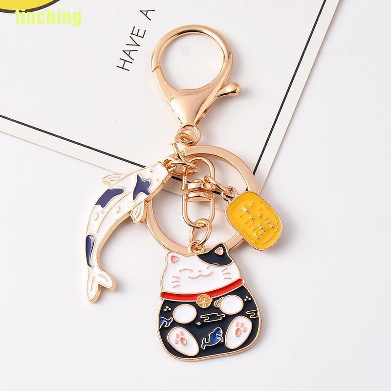 Bông Tai Hình Cá Koi Phong Cách Nhật Bản Dễ Thương