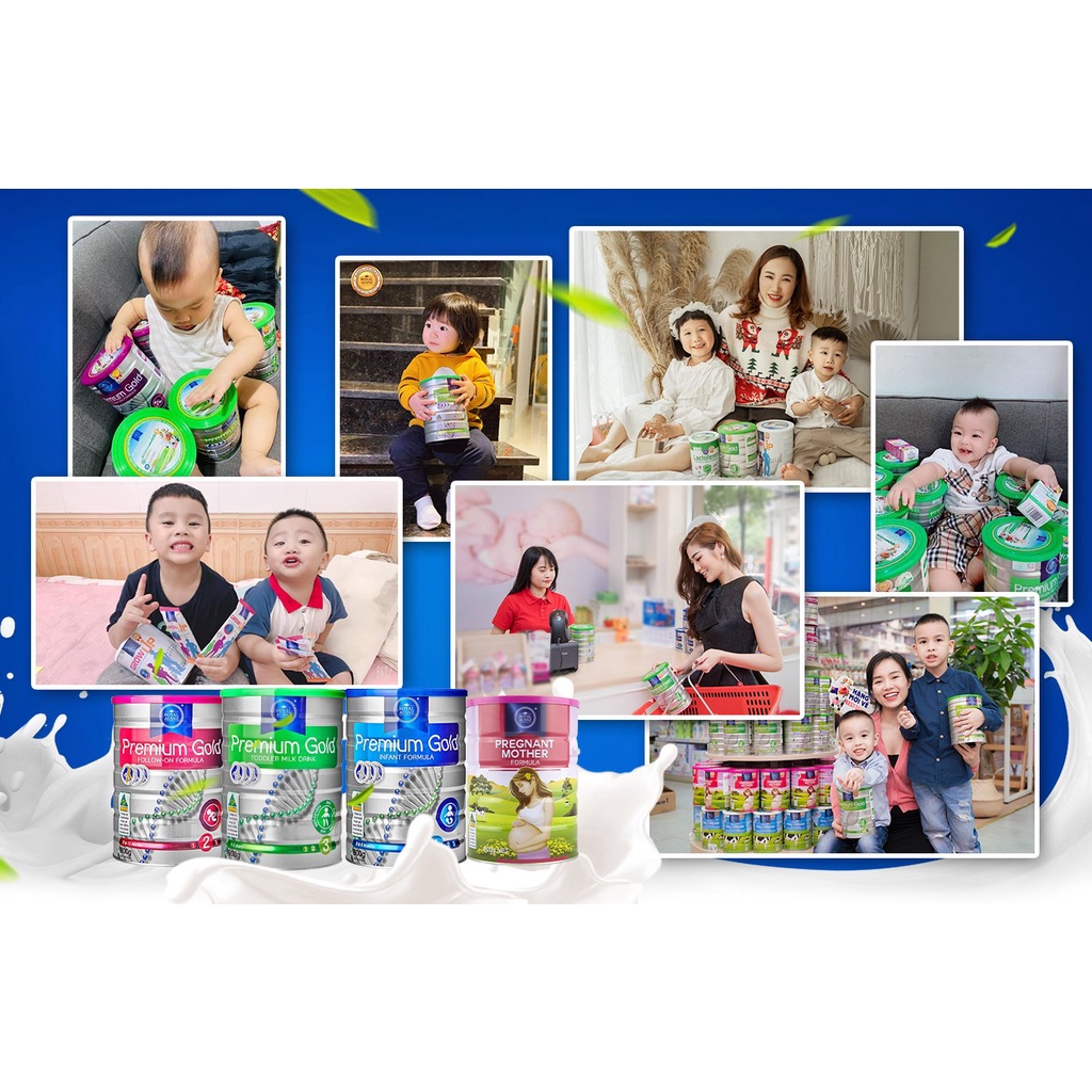 Sữa Bột Hoàng Gia Úc Royal Asunz Premium Gold 1 2 3     Phát Triển Toàn Diện