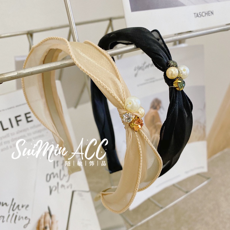 Băng Đô Đính Đá Và Ngọc Trai Thời Trang Dành Cho Nữ