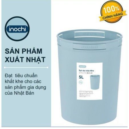 Sọt rác Mini Nhựa Tròn Inochi 5/10/15 Lít Màu Rất Đẹp Làm Sọt Rác Văn Phòng, Khách Sạn SR05L