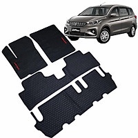 Thảm Lót Sàn Cao Su Xe Suzuki XL7, XL-7 2019 2020 2021 2022 Màu đen Hàng Cao Su Đúc Ko Mùi