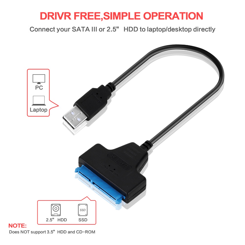 Cáp chuyển đổi ổ cứng USB 3.0 sang SATA 2.5 inch