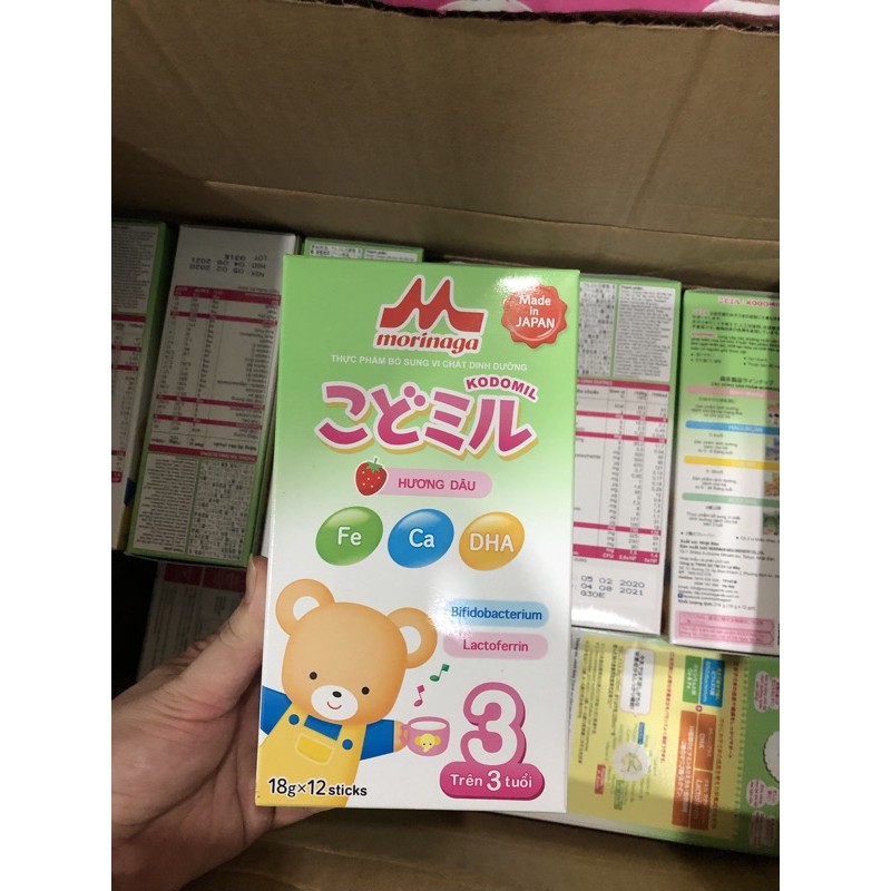 Sữa bột Morinaga số 3 hàng nhập khẩu 216g date 8/2021