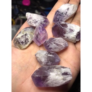 50-100g Đá thanh tẩy mầm ame.thyst th.ạch anh tím