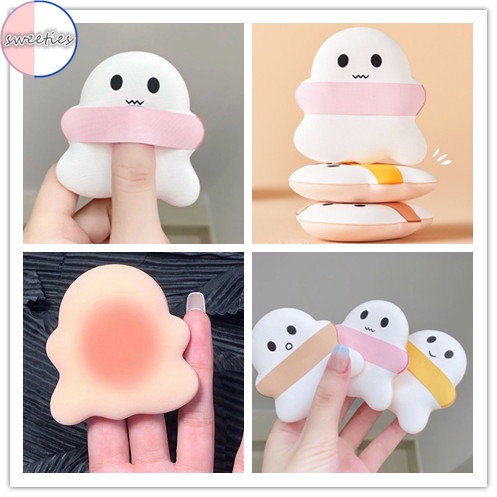1 Mút Trang Điểm Ướt Và Khô Hình Quả Trứng Vải cotton Mềm Mại