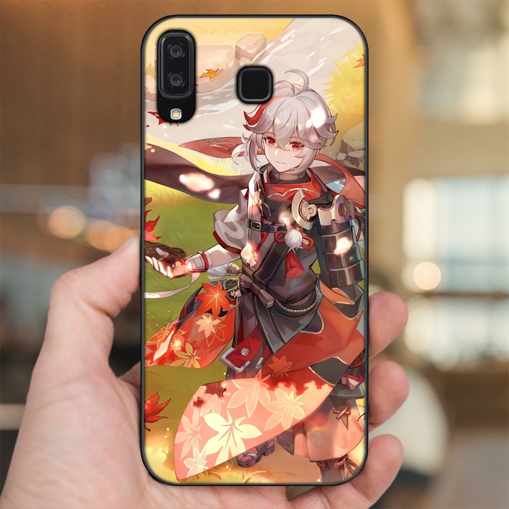 Ốp lưng Samsung A8 Star viền đen in hình Kazuha Genshin Impact