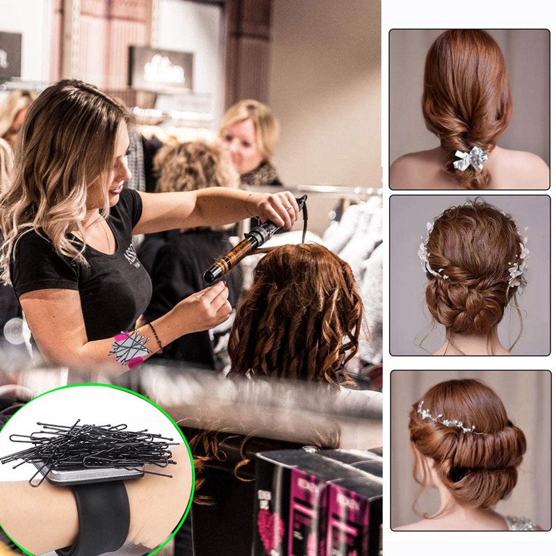 (Hàng Mới Về) Băng Đeo Cổ Tay Từ Tính Tự Dính Có Thể Điều Chỉnh Dành Cho Salon Tóc