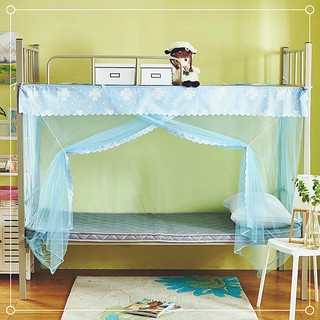 Bộ mùng treo giường tầng học sinh kiểu dáng tiện lợi kích thước 1.8x0.9m vừa cho 2 người