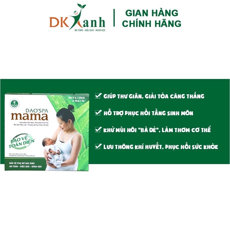 Nước tắm sau sinh của người dao đỏ Dao’spa Mâm (3 chai/250ml)