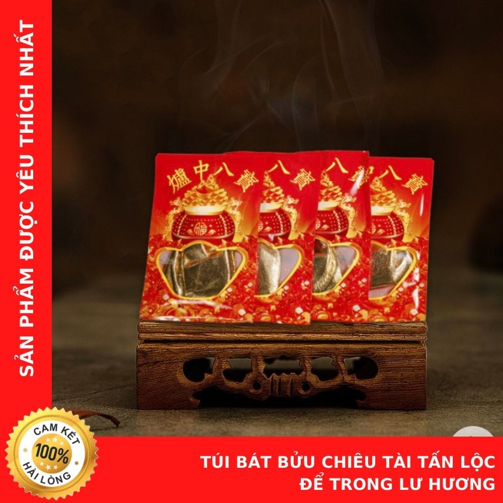 Túi Bát Bửu Chiêu Tài Tấn Lộc Để Trong Lư Hương - Loại Cao Cấp - Cửa Hàng Chú Sa Di Hoan Hỉ