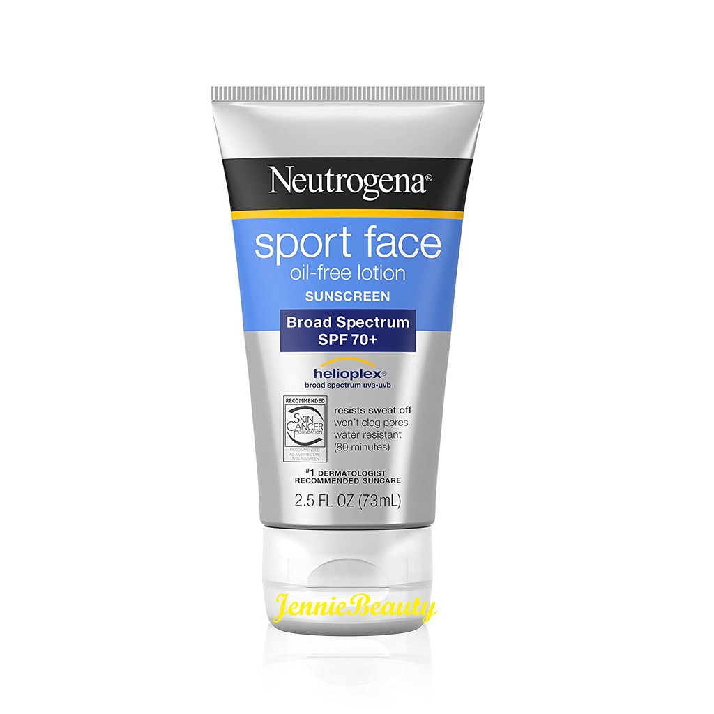 Kem chống nắng thể thao Neutrogena Sport Face Oil-Free Lotion Sunscreen with Broad Spectrum SPF 70+