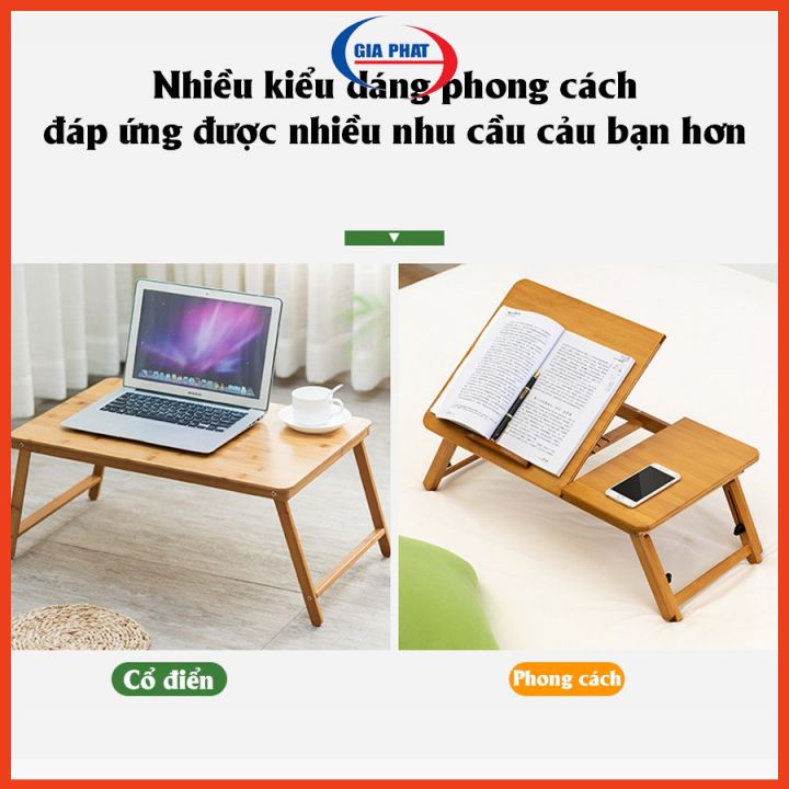 Bàn Laptop - Bàn gỗ chân gập gọn kích thước 40 x 60 cm