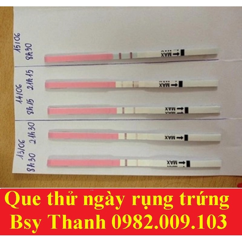 Que thử ngày rụng trứng teststrip công nghệ USA thế hệ mới