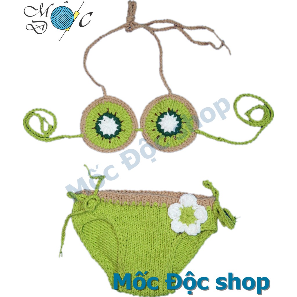Bikini len 2 mảnh cho bé gái - Kiwi
