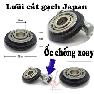 1 bộ Lưỡi cắt gạch men cho máy bàn đẩy japan + kèm 1 trục