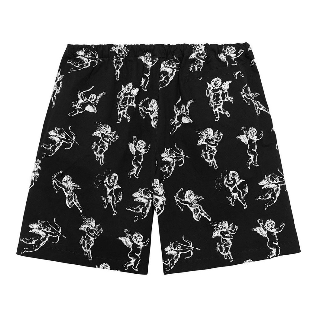 Quần short HA.DES, BOBUI Thiên thần họa tiết lưỡi LAM chất thun mát unisex nam nữ