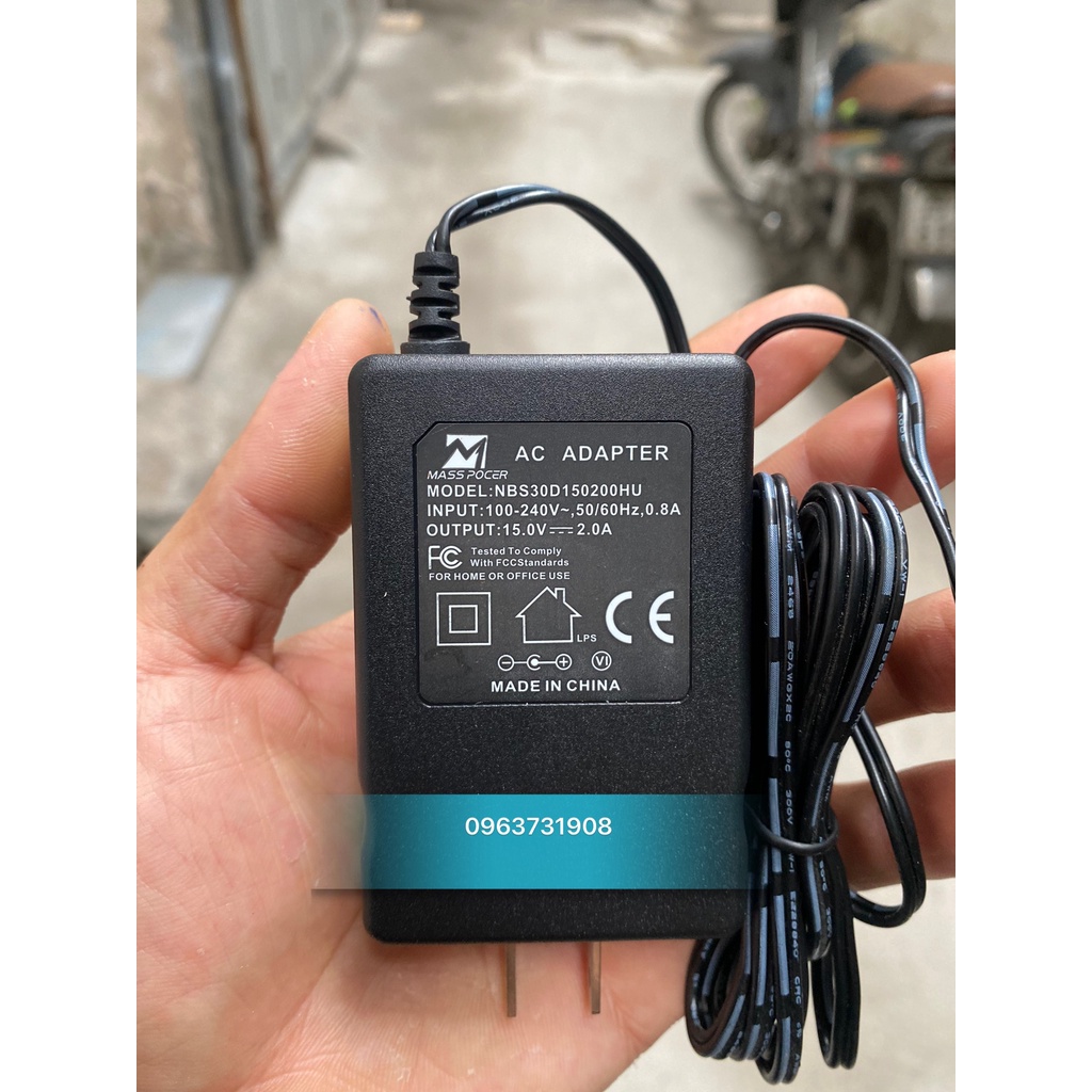 Bộ sạc loa kéo Sansui 15V 2A chính hãng