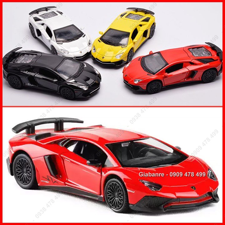 Xe Mô Hình Kim Loại Lambo Aventado Sv Tỉ Lệ 1:32 - Miniauto - 9750