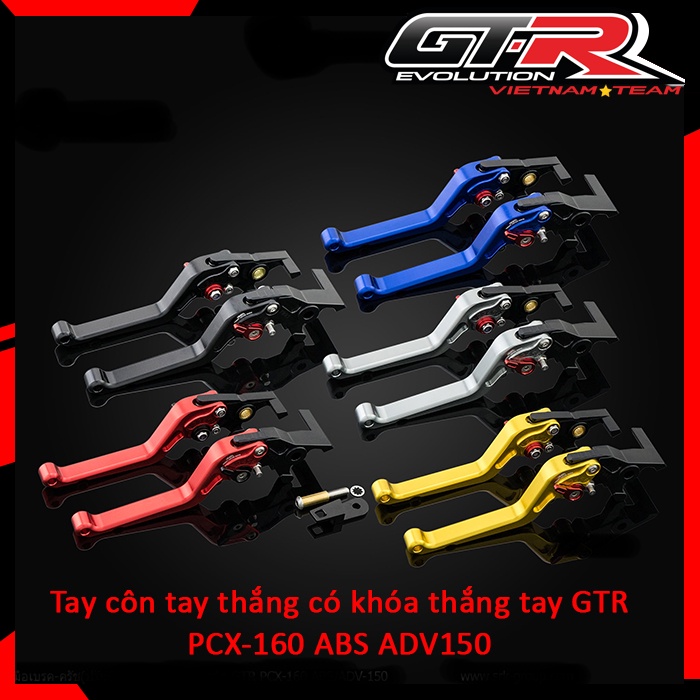 [Chính hãng] Tay thắng 6 số tích hợp khóa thắng tay GTR STYLO160abs ADV150 ADV160 PCX160abs CLICK/VA
