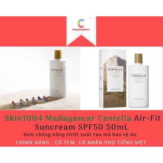 Skin 1004 madagascar centella air fit suncream spf50+ pa++++ 50ml - kem chống nắng