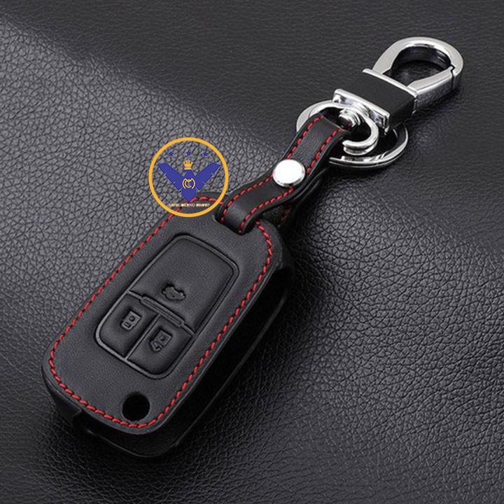 Bao da chìa khóa xe Chevrolet Colorado, Cruze, Spark bản 3 nút bấm