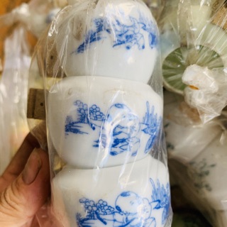 Cóng sứ đựng thức ăn chim chào mào