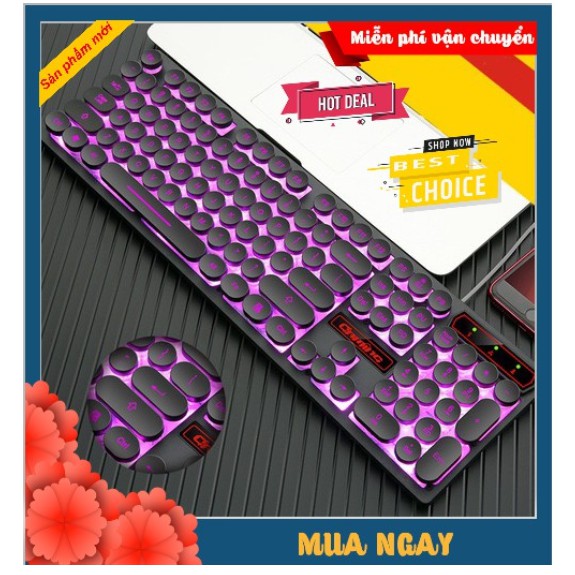 Bàn Phím Gaming V8 Retro Siêu Độc, Led Có Thể Thay Đổi Siêu Đẹp, Bấm Siêu Nhạy, Chống | WebRaoVat - webraovat.net.vn