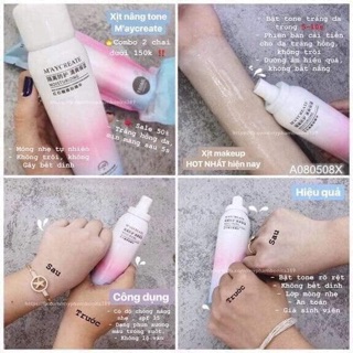Xịt chống nắng make up body MAYCREAT