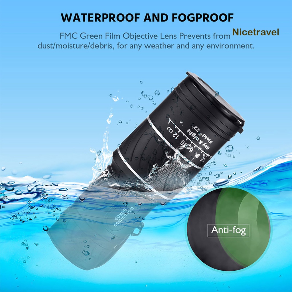 Ống Nhòm Dùng Một Mắt 40x60 Hỗ Trợ Nhìn Ban Đêm Tiện Dụng Khi Đi Cắm Trại