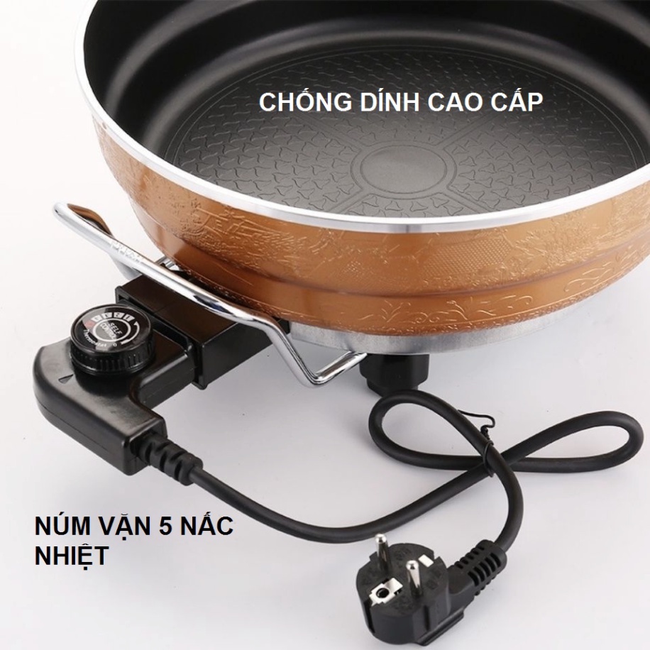 NỒI LẨU ĐA NĂNG OSAKA  Nồi Lẩu Điện Osaka xào, nấu, luộc, lẩu, nướng - hàng chuẩn