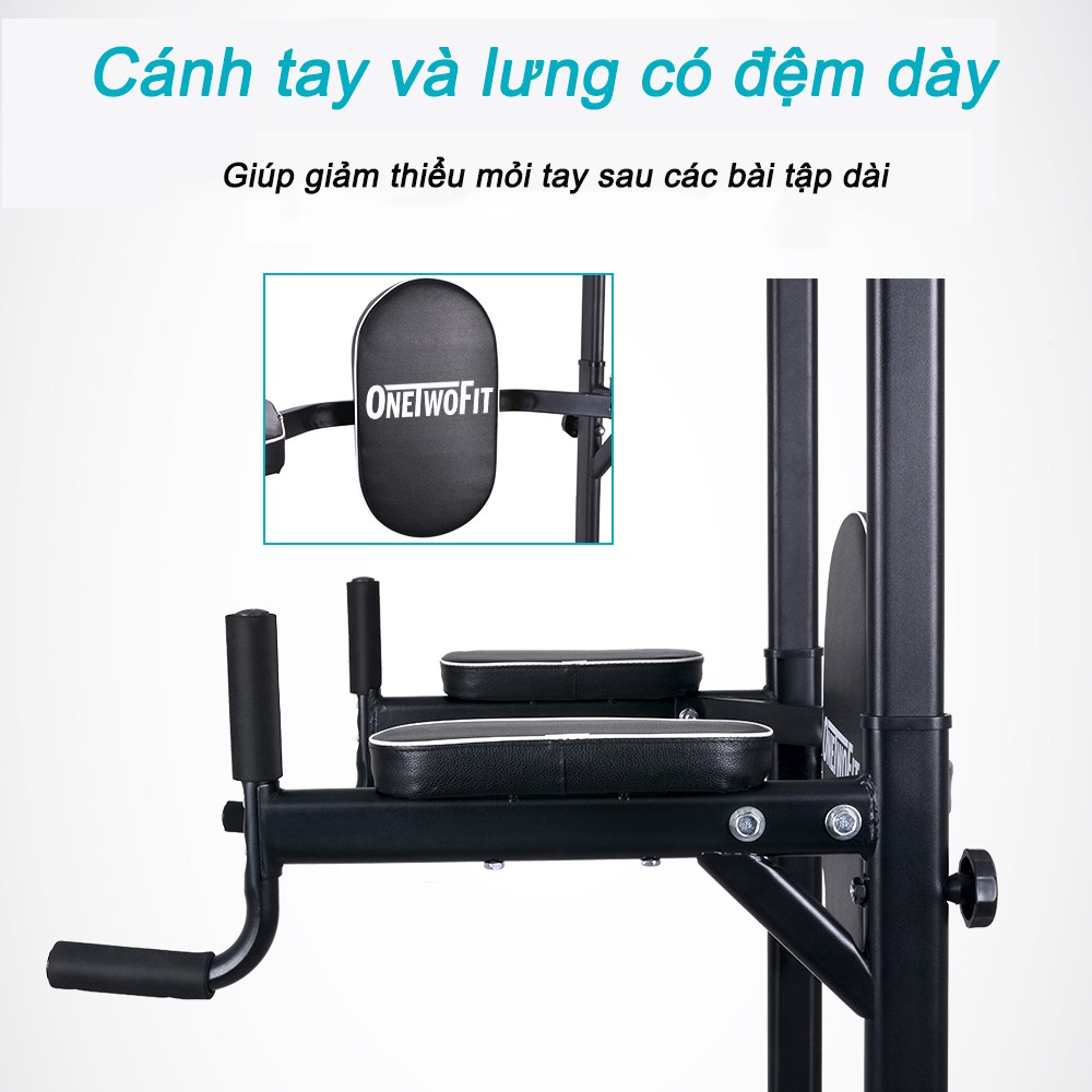 OneTwoFit Bộ xà đơn, xà kép đa năng Gym, lượng Kéo lên tại nhà dụng cụ tập thể dục phòng gym OT061A