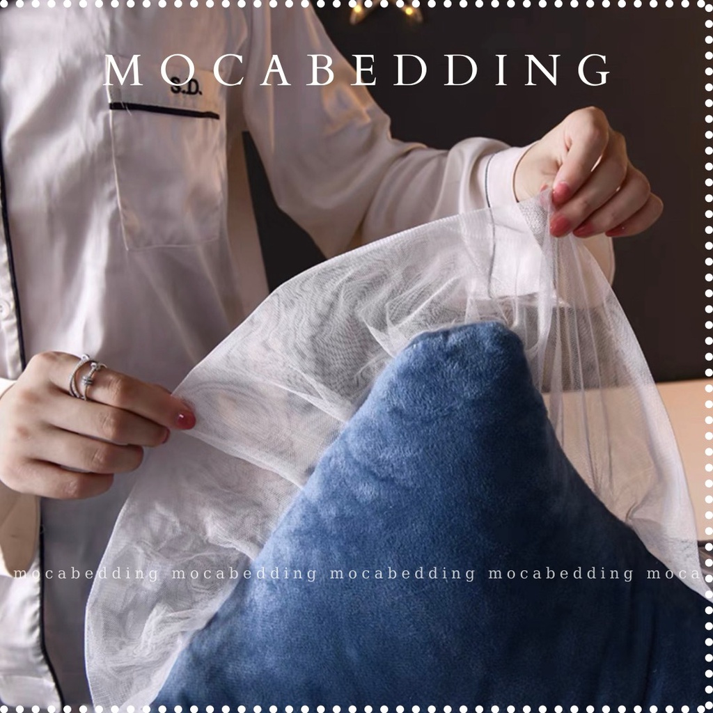 (6 màu) Gối Tựa Đầu Giường Nỉ Nhung Đính Khuy Viền Ren Cao Cấp 1m5 / 1m8 chuẩn 3 lớp - Moca Bedding