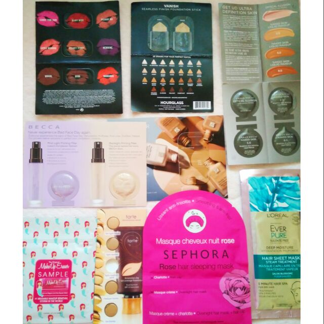 Sample trang điểm và dưỡng tóc